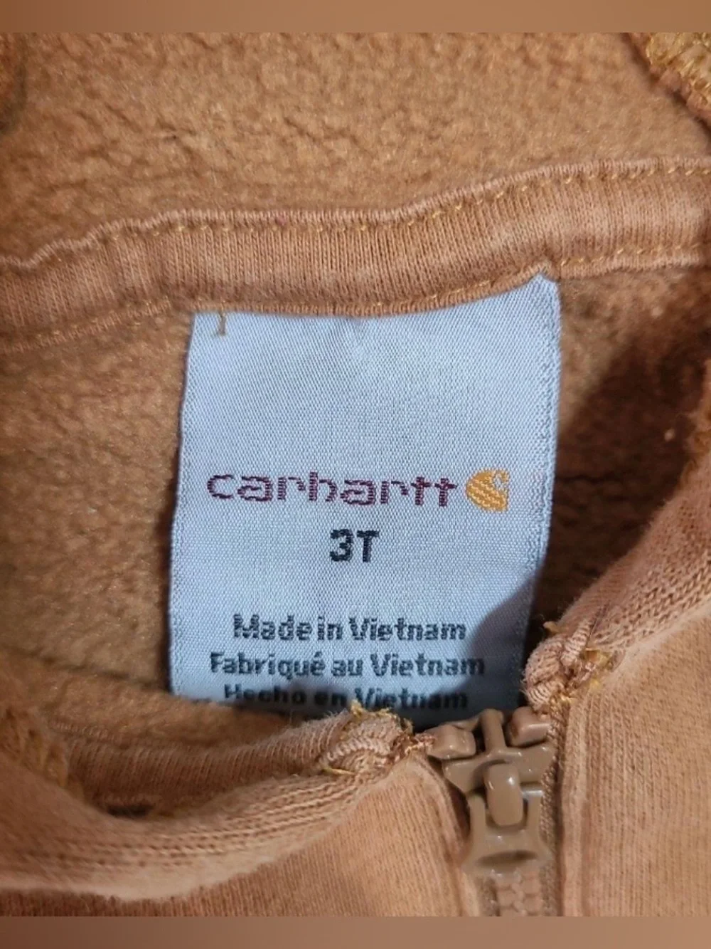 Carhartt Toddler Canvas Overalls 9M, Hooded Sweatshirt 3Т